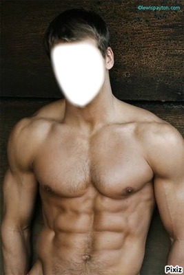 L'homme muscle Photomontage