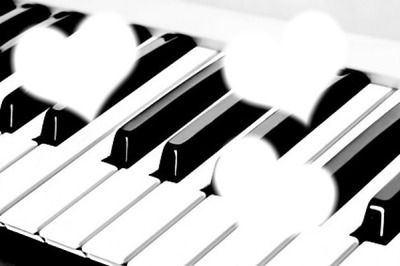 musique piano Fotomontage