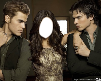 Damon ,Elena, Stefan Photomontage