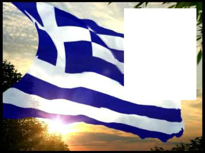 Greece flag Fotomontažas