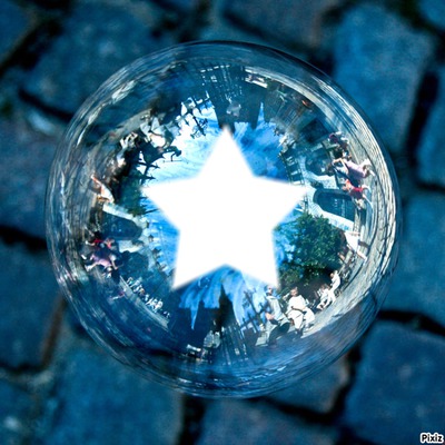 magnifique bulle de savon Fotomontaggio