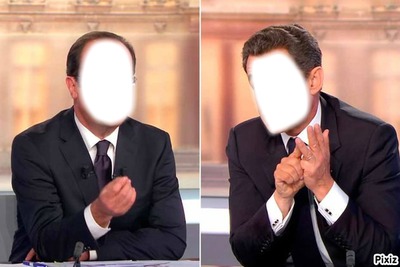 Sarkozy-Hollande Fotomontage