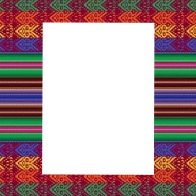 marco colorido, rectangular, una foto. Fotomontage