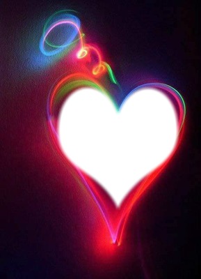 glow heart Fotomontáž