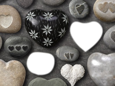 Corazón de piedra Photomontage
