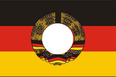 DDR Fahne Fotomontaggio