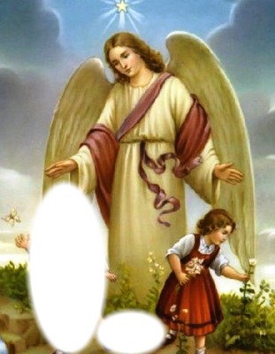 anjo da guarda Фотомонтажа