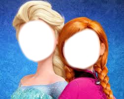 Queen Elsa and Princess Anna Photo frame effect