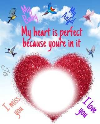 In my Heart Photo frame effect