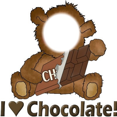 j'aime le chocolat Fotomontažas