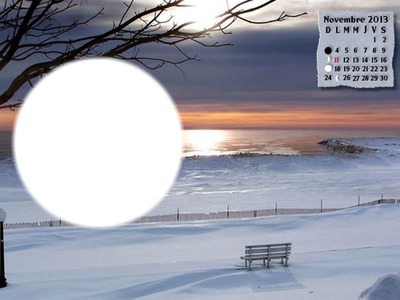 l'hiver Photo frame effect
