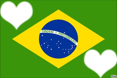 drapeau du brésil Montage photo