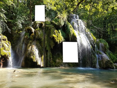 cascade des tufs Fotomontaža
