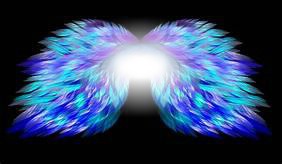 BLUE WINGS Photo frame effect