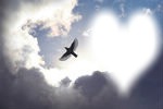 un ange dans le ciel Фотомонтажа