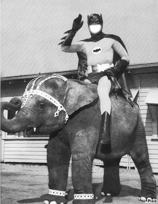 batman & l elephantmobile Fotomontáž