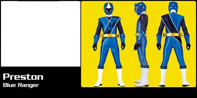 power rangers ninja steel bleu Montaje fotografico
