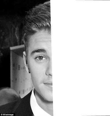 Justin bieber yüzü Fotomontage