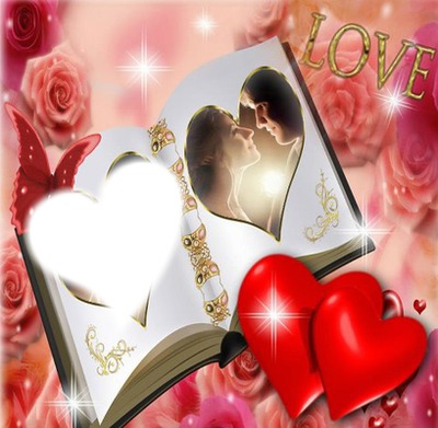 l'amour love Photo frame effect
