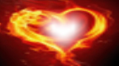 cuore di fuoco Fotomontaža