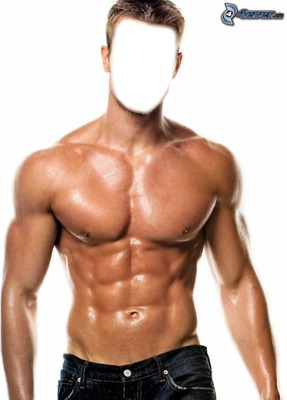 Homme musclé Photomontage