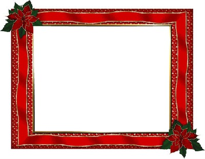 Cadre Noel rouge Photomontage