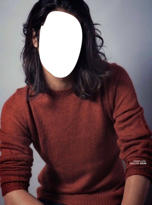 Male model with long hair Photomontage