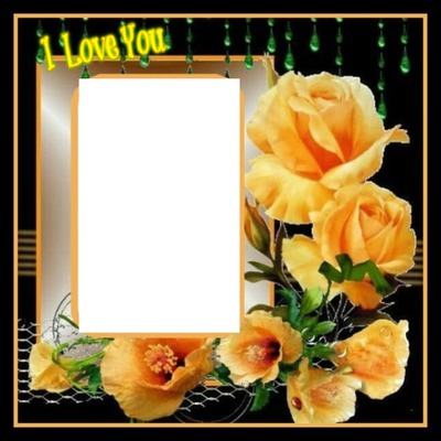 I LUV YOU Photo frame effect