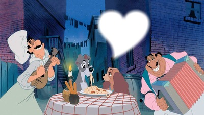 Lady and Tramp Photo frame effect