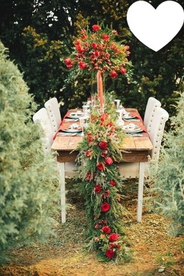 Table fleuri Фотомонтажа