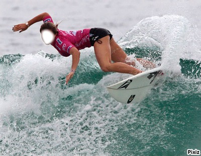 surfeuse Фотомонтажа