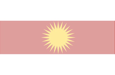 Ezidi Flag overlay Montaje fotografico
