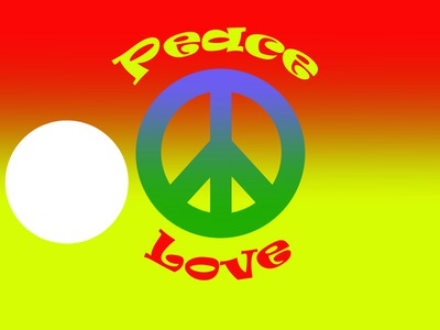 peace love Fotomontáž