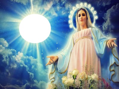 Virgen Maria Montaje fotografico