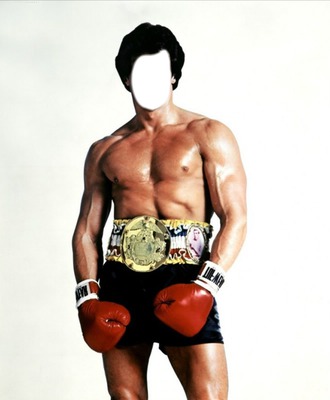 Visage de Rocky Balboa Fotomontage