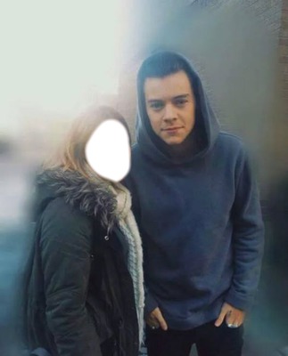 Harry Styles and a fan Photo frame effect