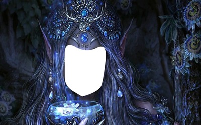 sorcière bleue Valokuvamontaasi