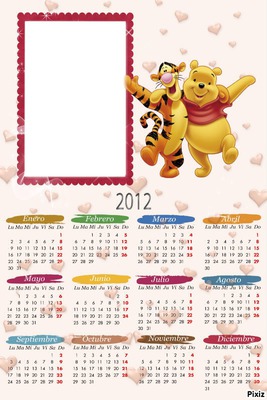 calendario 2012 Фотомонтаж