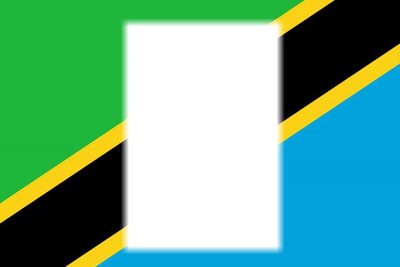 Tanzania flag Photo frame effect