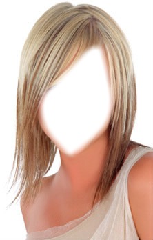 visage de la blonde Fotomontaggio