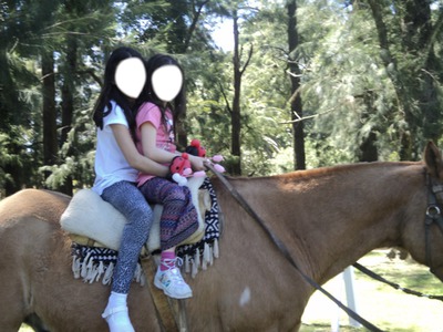 montaje a caballo Photomontage