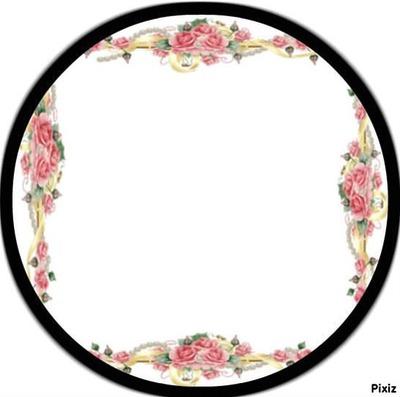 grand rond Photo frame effect