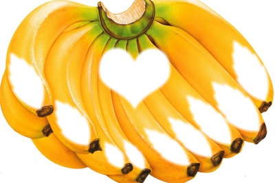 Régime de Banane scène Photo frame effect