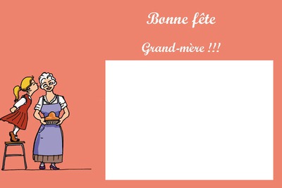 bonne fete grand mere Fotoğraf editörü