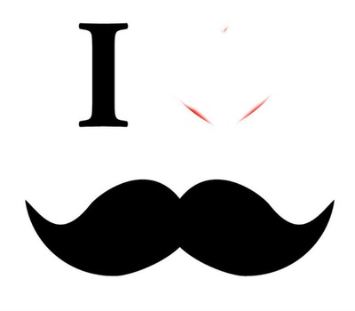 i love moustache Photomontage