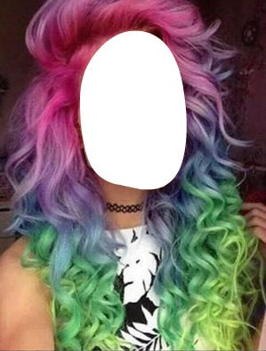 cabelo colorido Fotomontāža