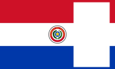 Paraguay flag フォトモンタージュ