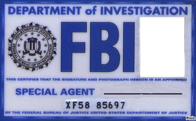 CARTE FBI Fotomontaža