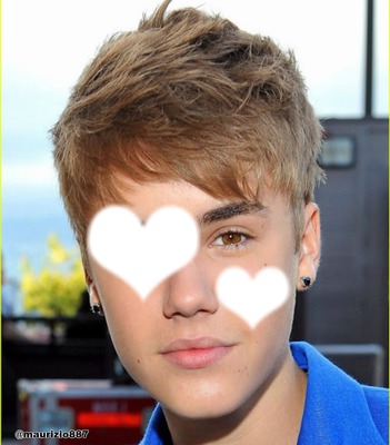 I love You Justin Bieber Montaje fotografico