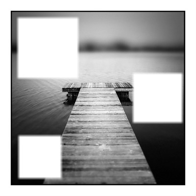 black and white Fotomontaggio